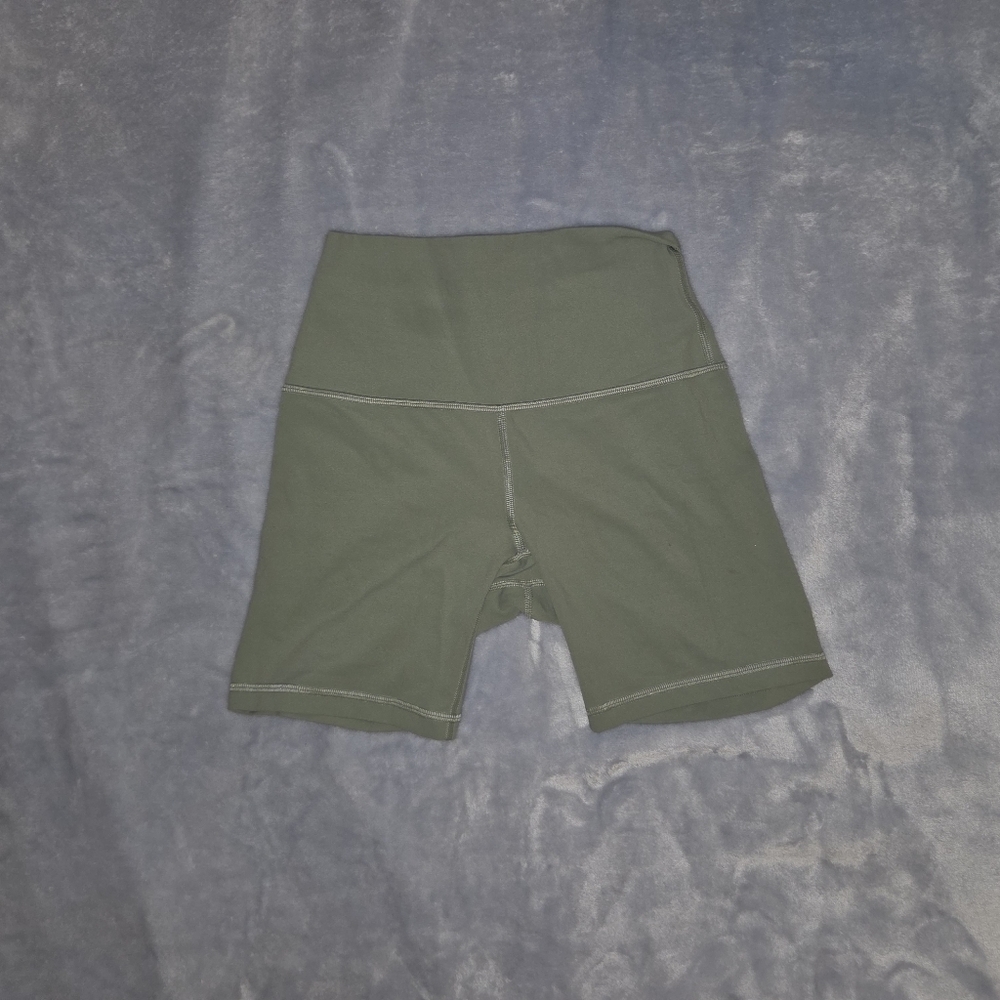 lululemon athletica Green Bike Shorts